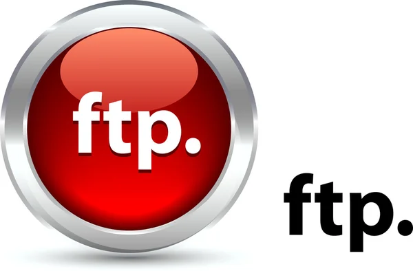 Ftp 버튼. — 스톡 벡터