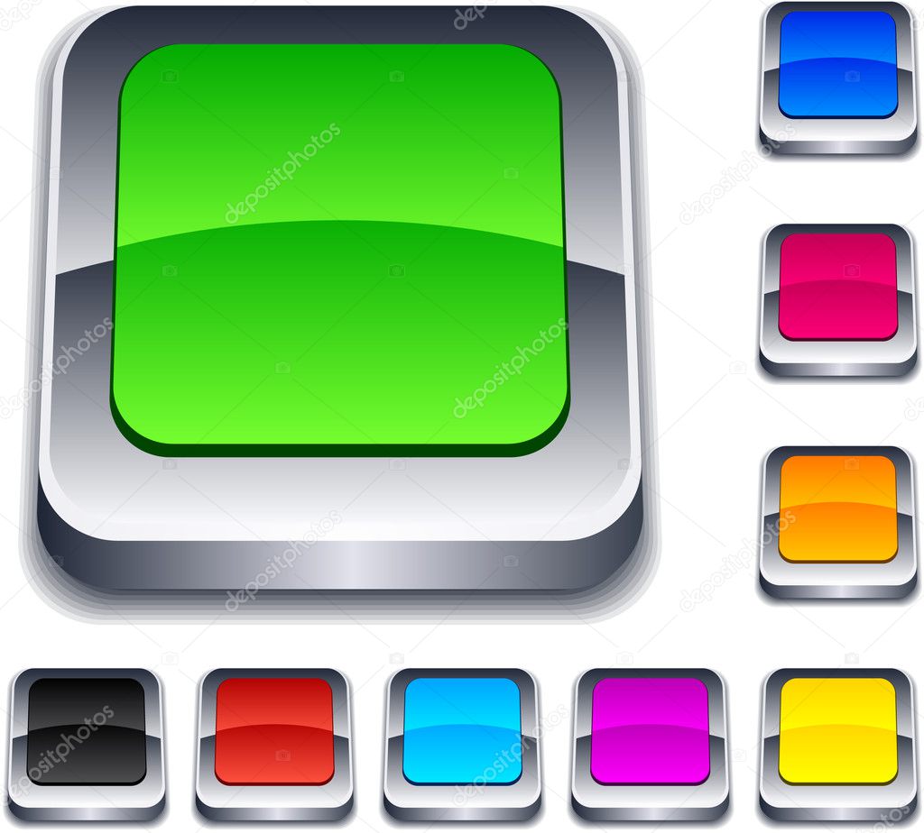 Download Square 3d buttons. — Stock Vector © Maxborovkov #5280590