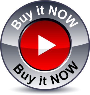 Buy it now round button. clipart