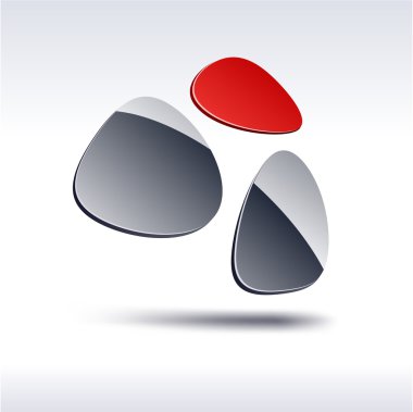 Abstract 3d icon. clipart