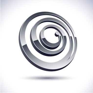 Abstract 3d icon. clipart