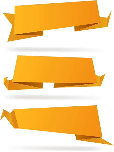 Origami papéis de parede laranja . — Vetor de Stock