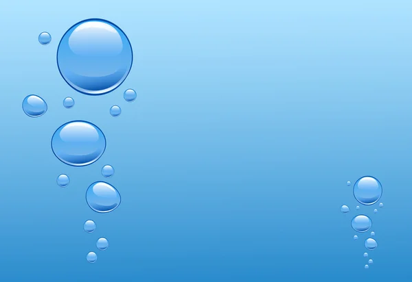水中的气泡. — 图库矢量图片