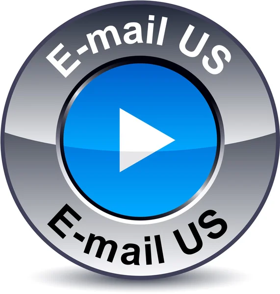 Envíenos un correo electrónico botón redondo . — Archivo Imágenes Vectoriales