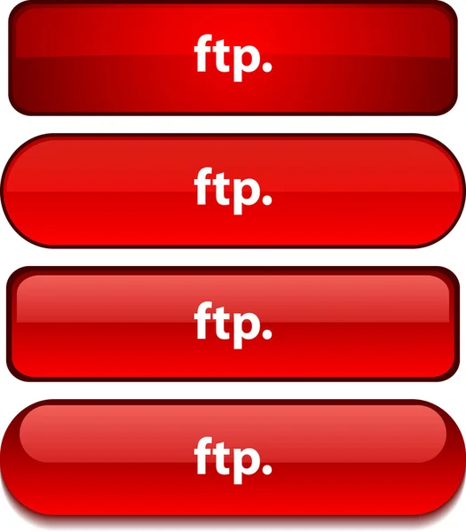 FTP düğme kümesi. — Stok Vektör