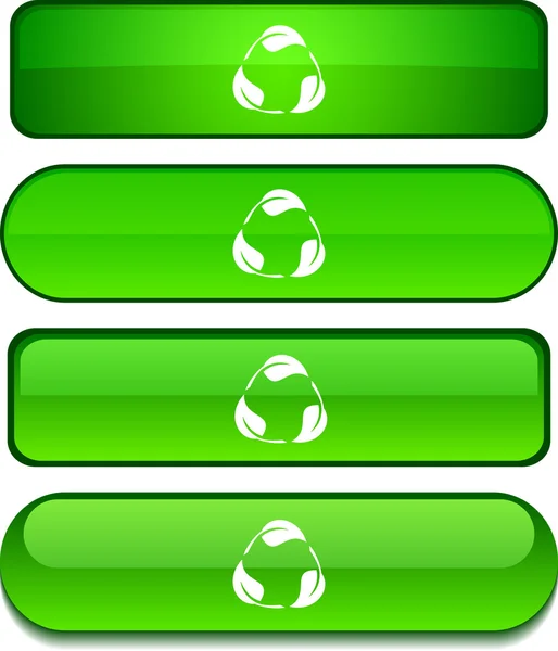 Σύνολο κουμπί ανακύκλωσης. — Διανυσματικό Αρχείο