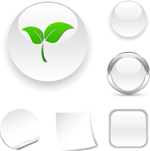 Ecologie pictogram. — Stockvector
