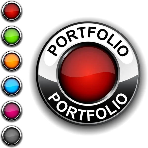 Przycisk portfolio. — Wektor stockowy