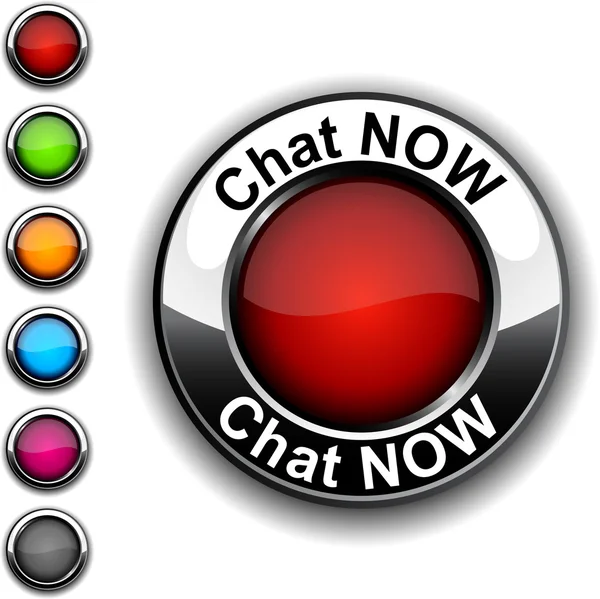 Chat ahora botón . — Archivo Imágenes Vectoriales