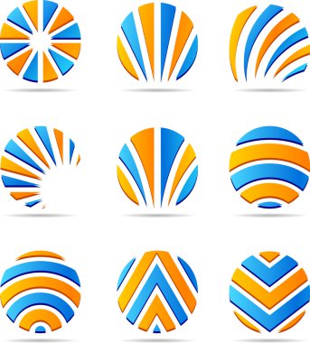 Set of Company Logos. clipart