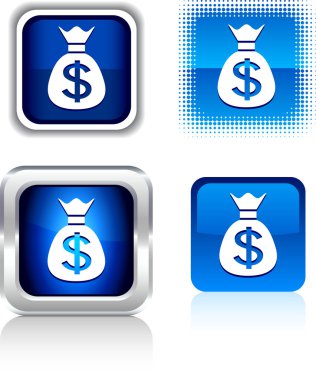 Money icons. clipart