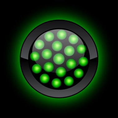 LED button. clipart