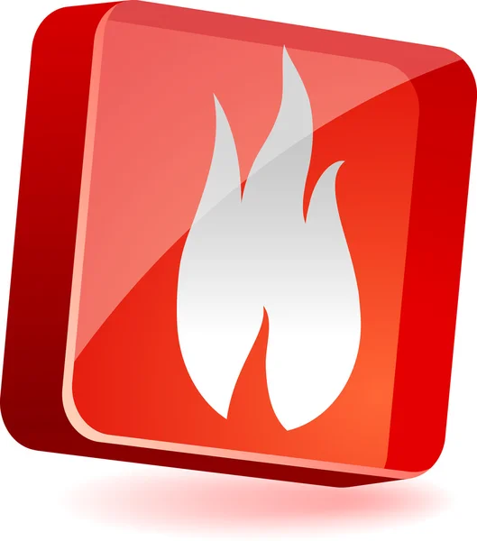 Flame-icoon. — Stockvector