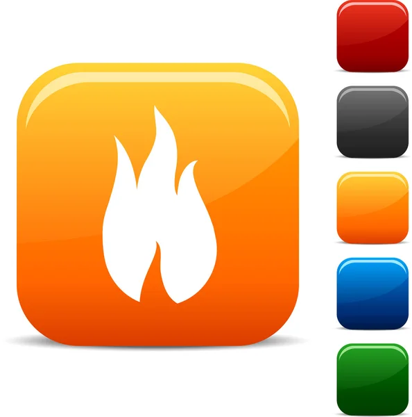 Fire icons. — Stock Vector
