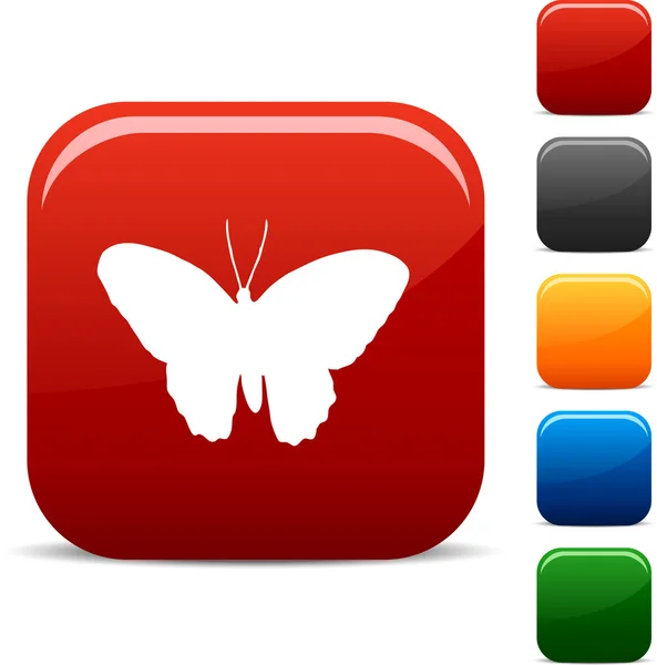 Icônes papillon . — Image vectorielle