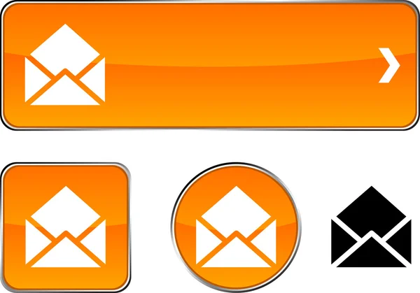 Σύνολο κουμπί e-mail. — Διανυσματικό Αρχείο
