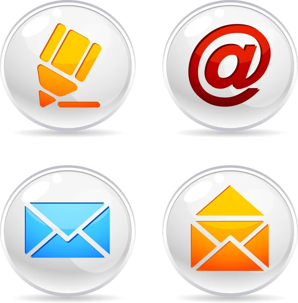 Icônes de courrier . — Image vectorielle