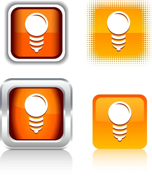 Icônes ampoule . — Image vectorielle