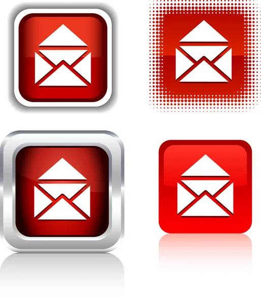 Iconos de correo electrónico . — Vector de stock