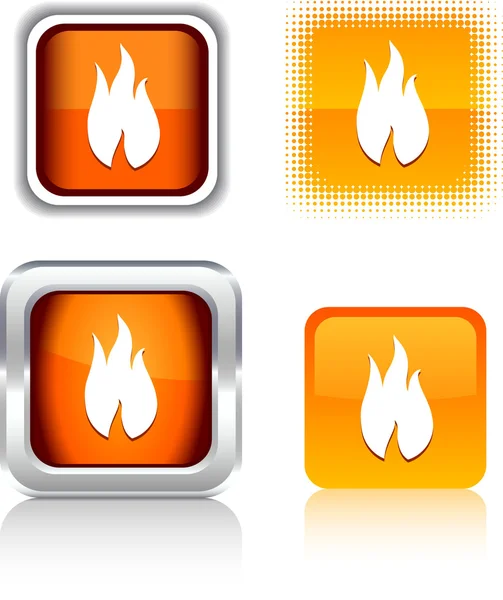 Fire icons. — Stock Vector