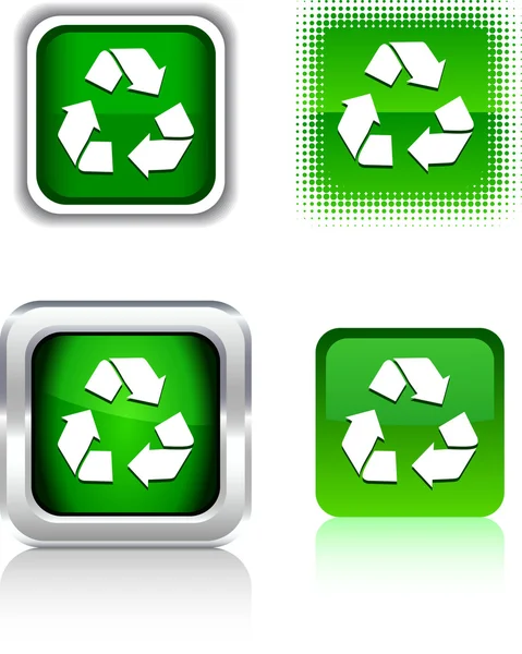 Reciclar ícones . — Vetor de Stock