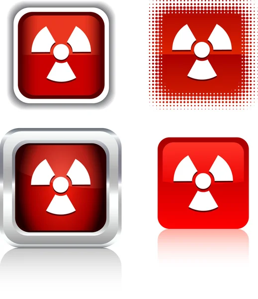 Radiation icons. — Stock Vector