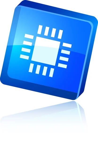 Icône CPU . — Image vectorielle