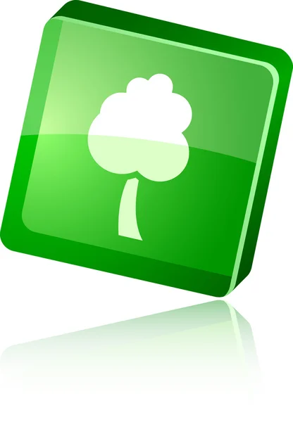 Icono del árbol . — Vector de stock