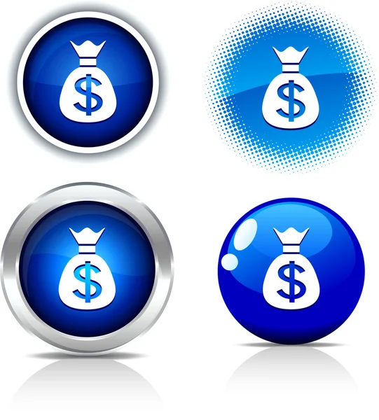 Money buttons. — Stock Vector