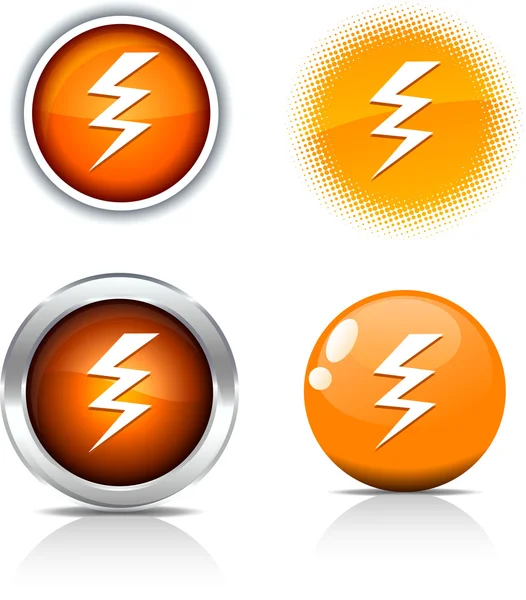 Warning buttons. — Stock Vector