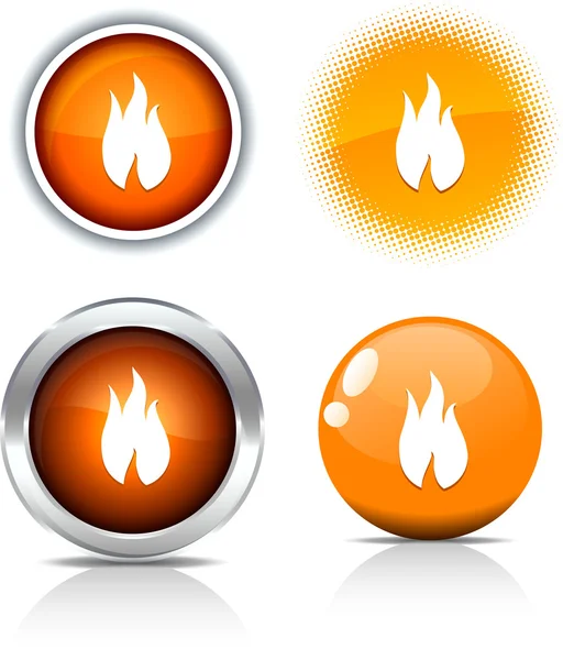 Fire buttons. — Stock Vector