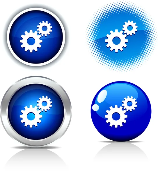 Settings buttons. — Stock Vector