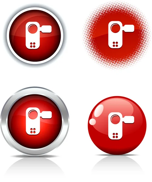 Video buttons. — Stock Vector