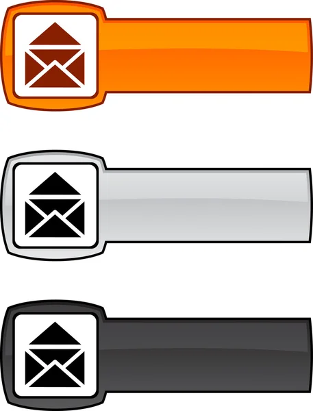E-posta düğmesi. — Stok Vektör