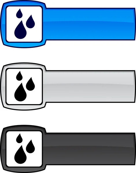 Bouton de pluie . — Image vectorielle