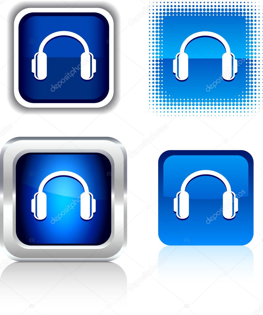 Headphones icons.