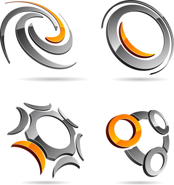 набор абстрактных символов.