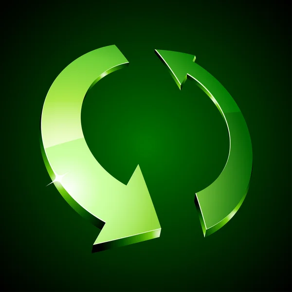 Símbolo da reciclagem . — Vetor de Stock