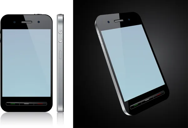 Concepto de smartphone con pantalla táctil . — Archivo Imágenes Vectoriales
