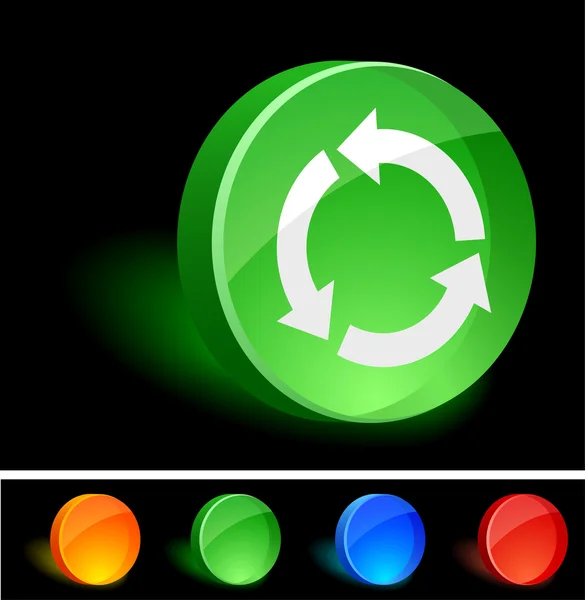 Icono de reciclaje. — Vector de stock