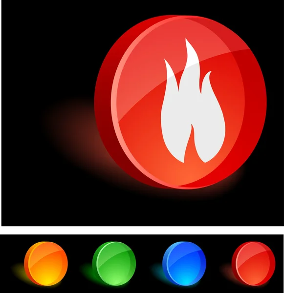 Flame Icon. — Stock Vector