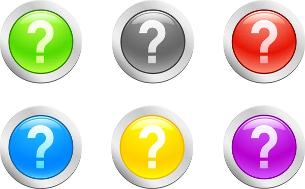 Question button. [Vector] — 스톡 벡터