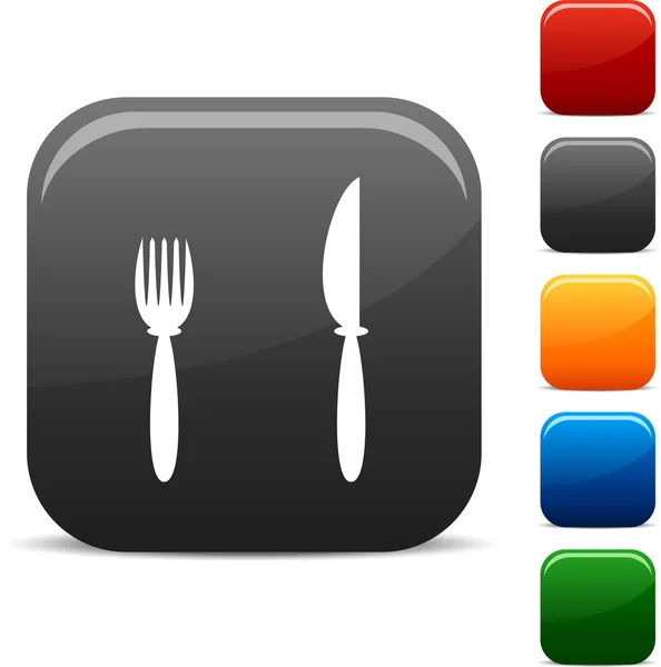 Dinner icons. — Stock Vector