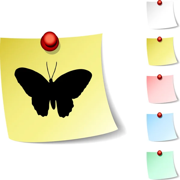 Vlinder-pictogram. — Stockvector
