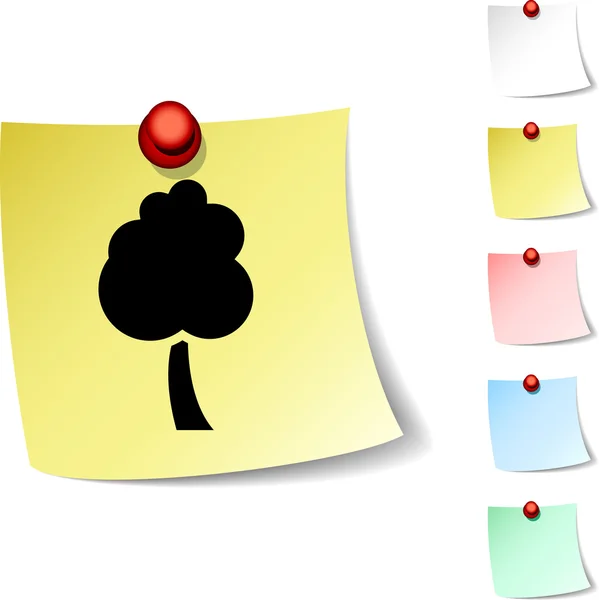 Icône d'arbre . — Image vectorielle