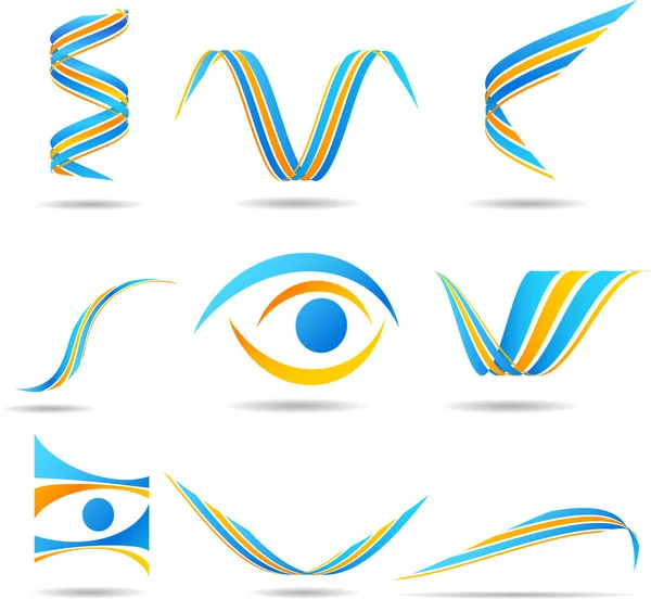 Conjunto de Logos de la compañía . — Archivo Imágenes Vectoriales
