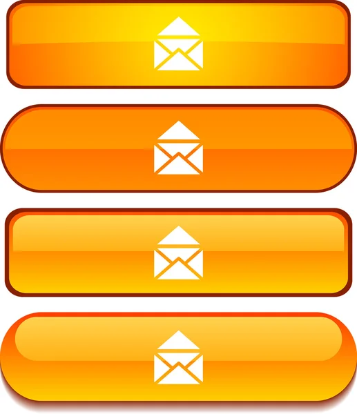 Jeu de boutons E-mail . — Image vectorielle