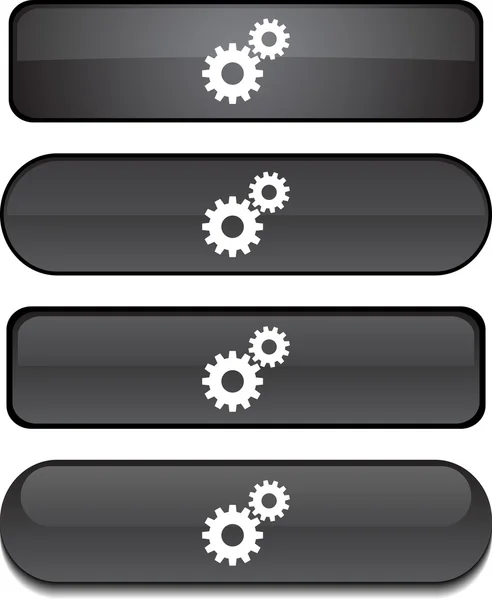 Configuración conjunto de botones . — Vector de stock