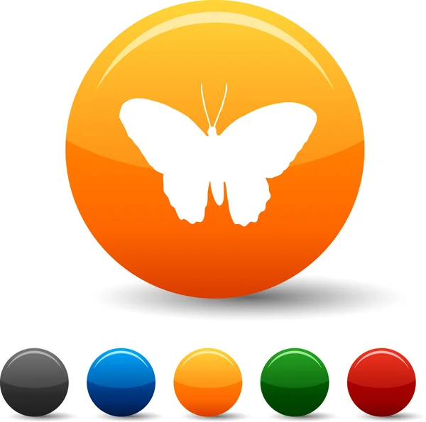Butterfly icons. — Stock Vector