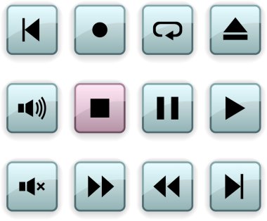 Player dim icons. clipart